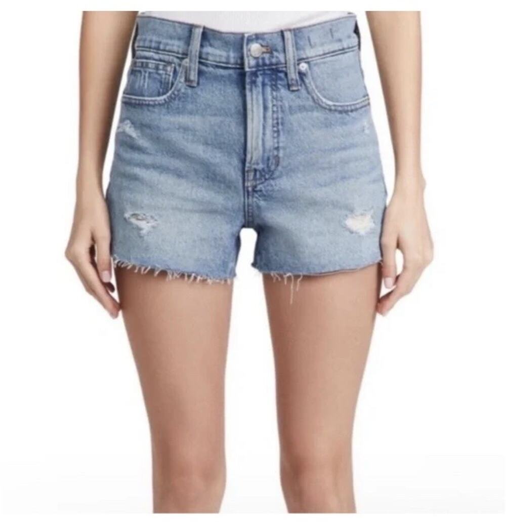 Madewell The Perfect Jean Denim Distressed Shorts Womens 28